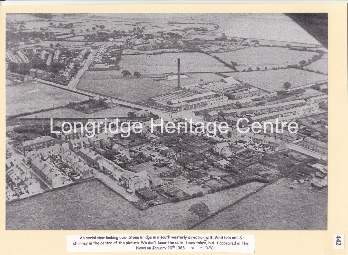 442 - Aerial View - Stone Bridge Area - 1950